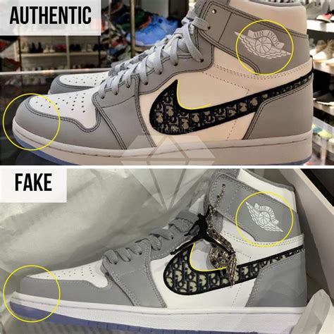 How To Spot Real VS Fake Dior Jordan 1 High – LegitGrails